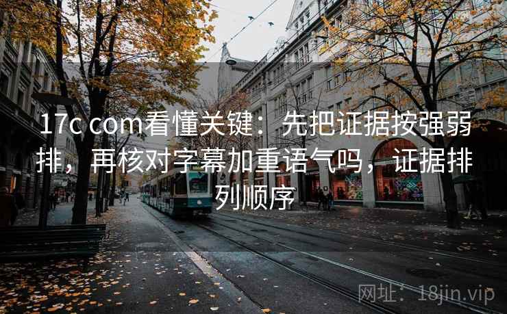 17c com看懂关键：先把证据按强弱排，再核对字幕加重语气吗，证据排列顺序