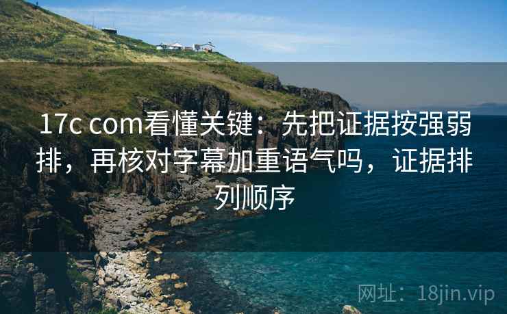 17c com看懂关键：先把证据按强弱排，再核对字幕加重语气吗，证据排列顺序